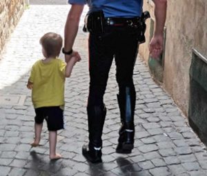 Orvieto - Il bambino ritrovato dai carabinieri