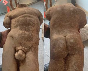 Fabrica di Roma - La statua recuperata nel sito di Santa Maria di Falleri