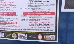 Grotte Santo Stefano - Manifesto dei festeggiamenti per Santa Rosa