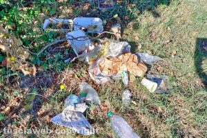 Vallerano - Rifiuti a terra
