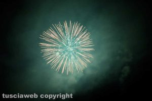 I fuochi d'artificio di Vallerano.