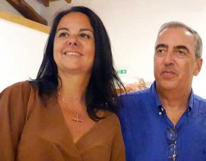 Emanuela Mari e Maurizio Gasparri