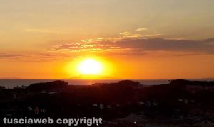 Tramonto a Tarquinia lido