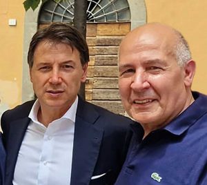 Maurizio Selli con Giuseppe Conte
