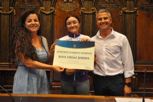La premiazione di Maya Ordaz Binerfa