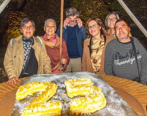 La torta fatta dai ragazzi dell'associazione Eta Beta