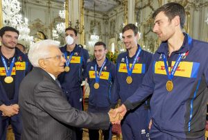 Mattarella incontra la nazionale di pallavolo