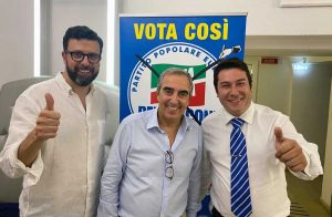 Andrea Di Sorte, Maurizio Gasparri e Piero Palozzi