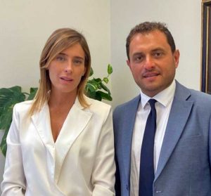 Maria Elena Boschi e Fabio Valentini