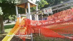 Parco del Carmine - Lo scivolo posto sotto sequestro
