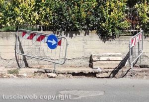 Tarquinia - Uno scavo per una perdita d’acqua ancora aperto