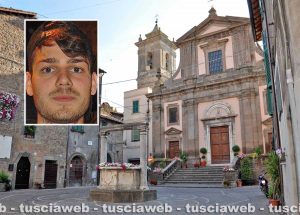 Blera - La chiesa di Santa Maria Assunta in cielo - Nel riquadro: Ruben Ciarlanti