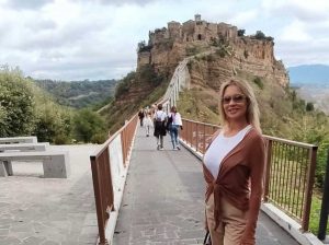 Bagnoregio - Anna Falchi a Civita di Bagnoregio