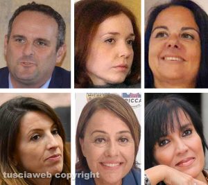 Da sinistra in alto: Alessandro Battilocchio, Marta Grande, Emanuela Mari - Da sinistra in basso: Barbara La Rosa, Monica Picca e Ombretta Del Monte