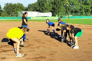 Sport - Baseball - Montefiascone - Un esercizio di softball con Flavia Carletti