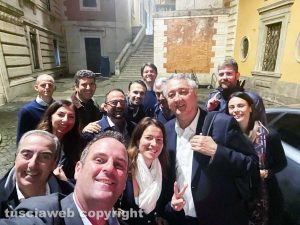 Alessandro Battilocchio con, tra gli altri, Gasparri, Barelli e Tajani