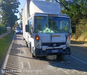 Viterbo - Incidente sulla Cassia nord - Intervento della polizia