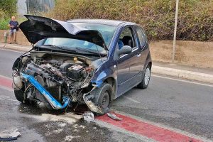 Civitavecchia - L'incidente in via Sandro Pertini