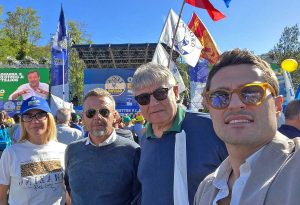 Cepparotti, Bartolacci, Fusco e Micci a Pontida