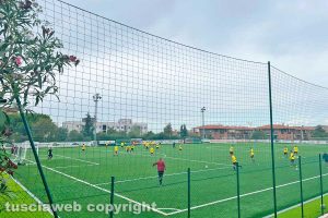 Sport - Calcio - Viterbese - L'allenamento di ieri, incentrato sugli schemi offensivi