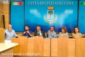Civitavecchia - La conferenza stampa dell'amministrazione comunale