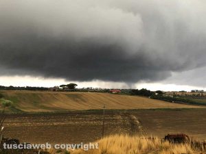 Tromba d'aria a Civitavecchia