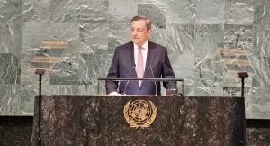 Mario Draghi all'Onu