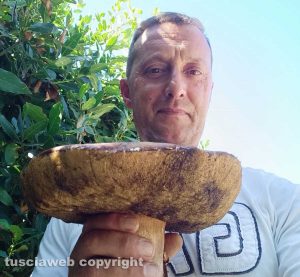 Vetralla - Trovato fungo porcino da un chilo e 200 grammi