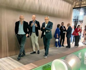 Mauro Rotelli e Massimo Giampieri (FdI) al Cersaie