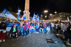FdI Viterbo a Roma per il comizio di Giorgia Meloni