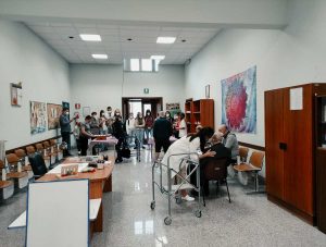 Viterbo - Gli studenti dell'istituto Orioli a Villa Rosa