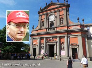 Viterbo - Chiesa della Trinità - Nel riquadro: Luigi Storcè