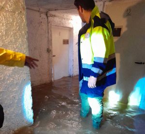 Tarquinia - Bomba d'acqua al lido - I volontari Aeopc in azione