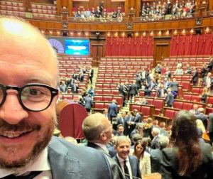 Mauro Rotelli alla seduta inaugurale della Camera