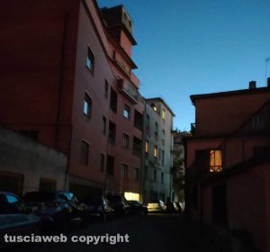 Viterbo - Via Osoppo al buio