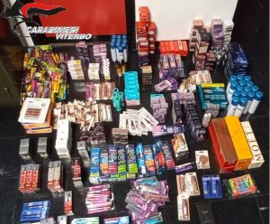 Orte - Carabinieri - I prodotti rubati da supermercati di Lazio e Umbria