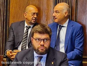 Viterbo - Consiglio comunale Talete - Romoli e dietro Giulivi e Michetti