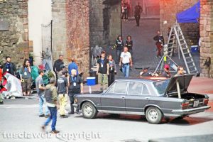 Viterbo - Le riprese di Omen a porta San Pietro