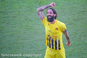Sport - Calcio - Viterbese - L'esultanza di Alessandro Marotta