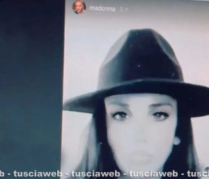 La montefiasconese Maria Laura Brax su una storia Instagram di Madonna