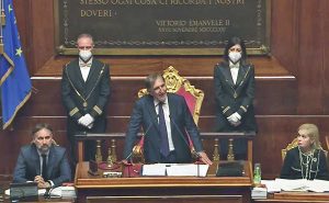 Roma - Il primo discorso da presidente del Senato di Ignazio La Russa