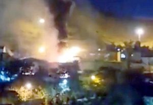 Teheran - L'incendio scoppiato nel carcere di Evin