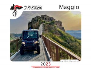 Civita di Bagnoregio nel calendario dell'arma dei carabinieri
