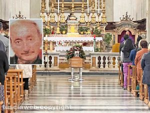 Viterbo - Funerali di Luigi Riccardo Storcè - Nel riquadro: Luigi Riccardo Storcè