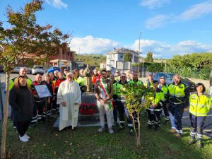 Vallerano - Giardino di piazzale delle Arti intitolato a San Pio da Pietrelcina