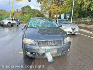 Viterbo - Pedone falciato a Ponte dell'Elce