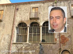 Palazzo Calabresi - Nel riquadro: Pietro Nocchi