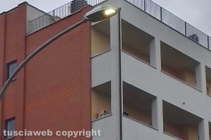 Viterbo - Luci accese di giorno a Santa Barbara