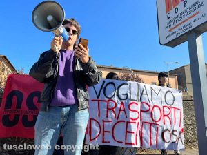 Viterbo - Trasporti - Un picchetto Osa