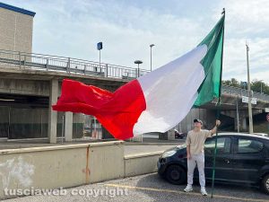 Viterbo - La manifestazione di Azione Studentesca contro Cotral